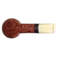 Tao: Smooth Billiard with Antique Whale Tooth Stem Tobacco Pipe