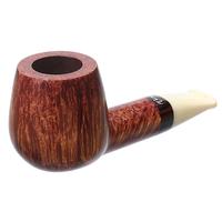 Tao: Smooth Billiard with Antique Whale Tooth Stem Tobacco Pipe