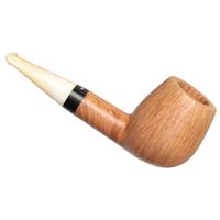 Tao Smooth Natural Billiard with Antique Whale Tooth Stem