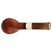 Tao Smooth Billiard with Antique Whale Tooth and Horn Stem
