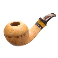 Tao: Smooth Asymmetric Bent Apple with Silver Tobacco Pipe