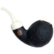 David Huber Sandblasted Razor Egg with Bakelite
