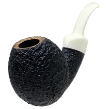 David Huber Sandblasted Razor Egg with Bakelite