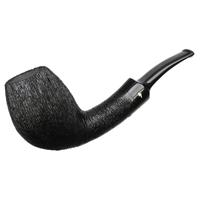 Moonshine Wire Rusticated Bent Egg with Black Stem