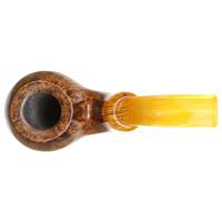 Moonshine Dark Smooth Cannonball with Amber Stem