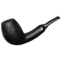 Moonshine Midnight Sandblasted Bent Egg with Black Stem
