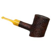 Moonshine Leather Sandblasted Patriot with Amber Stem