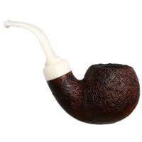 Moonshine Leather Sandblasted Cannonball with White Stem
