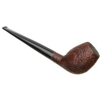 Moonshine Leather Sandblasted Long Stem Deviled Egg with Black Stem