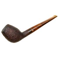 Moonshine Leather Sandblasted Long Stem Deviled Egg with Tortoise Stem