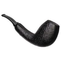 Moonshine Midnight Sandblasted Bent Egg with Black Stem
