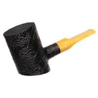 Moonshine Midnight Sandblasted Stoker with Amber Stem