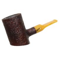 Moonshine Leather Sandblasted Stoker with Amber Stem