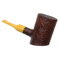 Moonshine Leather Sandblasted Stoker with Amber Stem