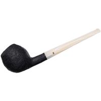 Moonshine Midnight Sandblasted Long Stem Devil Anse with White Stem
