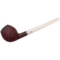 Moonshine Leather Sandblasted Long Stem Devil Anse with White Stem