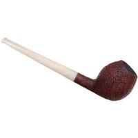 Moonshine Leather Sandblasted Long Stem Devil Anse with White Stem