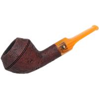 Moonshine Leather Sandblasted Devil Dog with Amber Stem