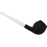 Moonshine Leather Sandblasted Long Stem Devil Anse with White Stem