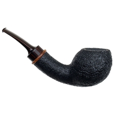 Micah Redmond Sandblasted Bent Egg with Afzelia Burl
