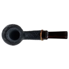 Micah Redmond Sandblasted Bent Egg with Afzelia Burl