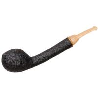 Micah Redmond Sandblasted Long Shank Apple with Amboyna Burl and Bakelite