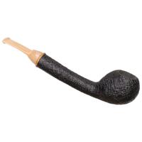 Micah Redmond Sandblasted Long Shank Apple with Amboyna Burl and Bakelite