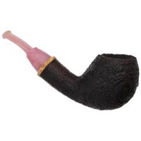 Micah Redmond Sandblasted Bent Egg with Box Elder Burl and Bakelite