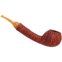 Micah Redmond Sandblasted Long Shank Egg with Amboyna Burl