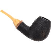 Micah Redmond Sandblasted Bent Egg with Amboyna Burl
