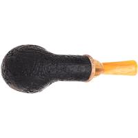Micah Redmond Sandblasted Bent Egg with Amboyna Burl
