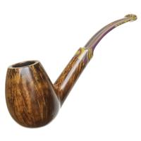 Silver Gray Smooth Bent Billiard with NAP Stem