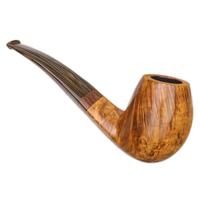 Silver Gray Smooth Eskimo Egg with Lacewood