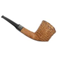 Ryan Alden Natural Sandblasted Bent Dublin with Horn (Jack of Diamonds)