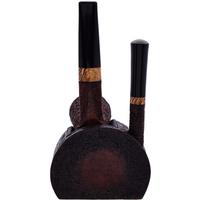 Ryan Alden Sandblasted Bent Dublin with Spalted Pecan (King of Clubs)