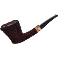 Ryan Alden Sandblasted Bent Dublin with Spalted Pecan (King of Clubs)