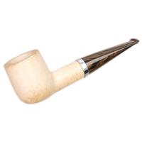 G. Penzo Smooth Meerschaum Billiard with Silver (A)