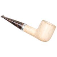 G. Penzo Smooth Meerschaum Billiard with Silver (A)