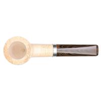 G. Penzo Smooth Meerschaum Billiard with Silver (A)