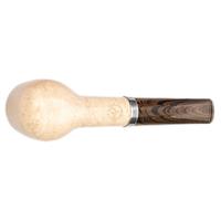 G. Penzo Smooth Meerschaum Billiard with Silver (A)