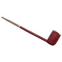 Scottie Piersel Sandblasted Strawberry Wood Magnum Oval Shank Billiard with Ivorite