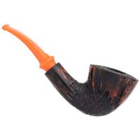 Erik Stokkebye 4th Generation Pipe of the Year 2025 Black Grain Partially Rusticated (C)