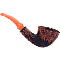 Erik Stokkebye 4th Generation Pipe of the Year 2025 Black Grain Partially Rusticated (C)