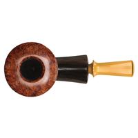 Jerry Zenn Partially Sandblasted Bent Dublin with Horn (19)