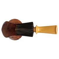 Jerry Zenn Partially Sandblasted Bent Dublin with Horn (19)