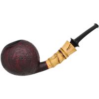 Jerry Zenn Sandblasted Bent Apple with Bamboo and Boxwood