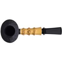 Jerry Zenn Sandblasted Poker with Carved Boxwood