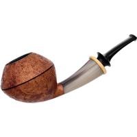 Jerry Zenn Sandblasted Rhodesian with Horn and Boxwood