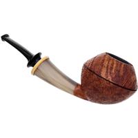 Jerry Zenn Sandblasted Rhodesian with Horn and Boxwood
