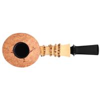 Jerry Zenn Partially Sandblasted Bent Dublin with Bamboo and Boxwood